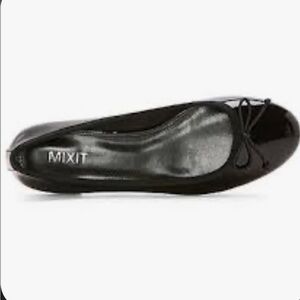 Mixit Black Ballet Flats with Bow Detail